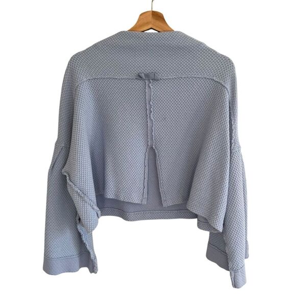 We the Free Womens Oversized Waffle Bunny Top Size M Boho Beachy Soft Girl - Picture 2 of 9